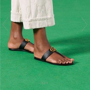 Gucci marmont thong sandals size 8